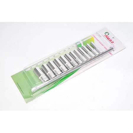 Set chei tubulare 6 colturi lung set tubulare 3 / 8 12 piese pe sina HANS 3612MD