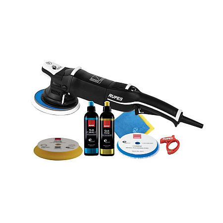 Masina de polizat Set de lustruire Big Foot amplitudine oscilatii: 21mm diametru disc 150mm ajustare turatie 3000-4500 rev./min. putere nominala 500W tensiune: 230V in set: accesorii RUPES 3201517B