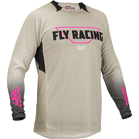 Camasa off-road T-shirt off road FLY RACING EVOLUTION DST colour beige/neagra/pink size M FLY FLY 376-123M