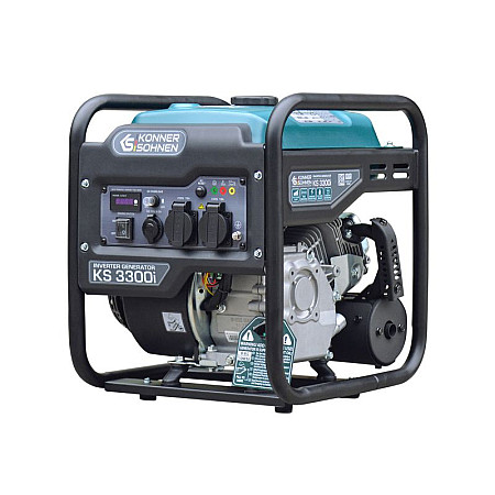 Generator Inverter generator de putere tip benzina Benzina 230V motor 55 CP maxima 3 33kW curent nominal 144A prize 2x16A pornire manual K&amp;amp S KS3300