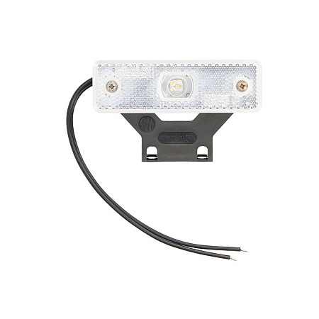 Lampa gabarit lampa de pozitie SW dreptunghiular cu LED-uri alb cu reflexie cu balama 12V/24V WAS 219Z W44