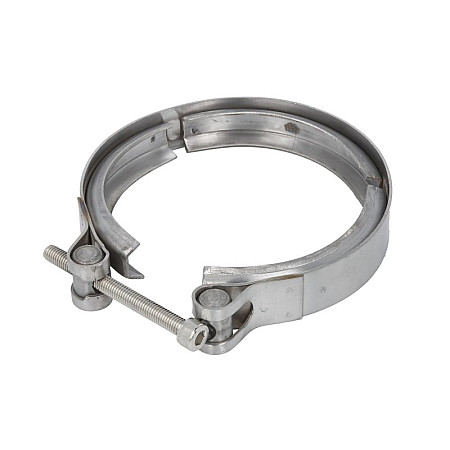 Colier, sistem de esapament Exhaust system clasp 126mm stainless steel width: 25mm RVI VOLVO HOBI HOB5BM999