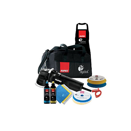 Masina de polizat Set de lustruire Big Foot amplitudine oscilatii: 12mm diametru disc 75mm ajustare turatie 4000-5500 rev./min. greutate 19 kg putere nominala 400W tensiune: 230V in set: accesorii sac RUPES 3201505L
