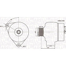 Alternator 12V 115A MERCEDES C W202 CLK A208 CLK C208 E W210 G W463 M W163 SL R129 SPRINTER 3-T B903 SPRINTER 4-T MERCEDES-BENZ VITO (638), Van, 03.1997 - 07.2003 Magneti Marelli 063731300010