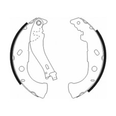 Set saboti frana Sabot frana FIAT MAREA MULTIPLA PALIO SIENA STRADA 1.1-1.9D 04.96- ABE C0F015ABE